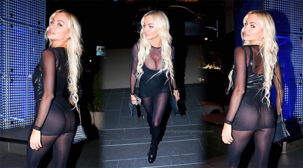 Lindsey Pelas Puts on a Busty Display as She Enjoys a Night in WeHo (34 Photos)