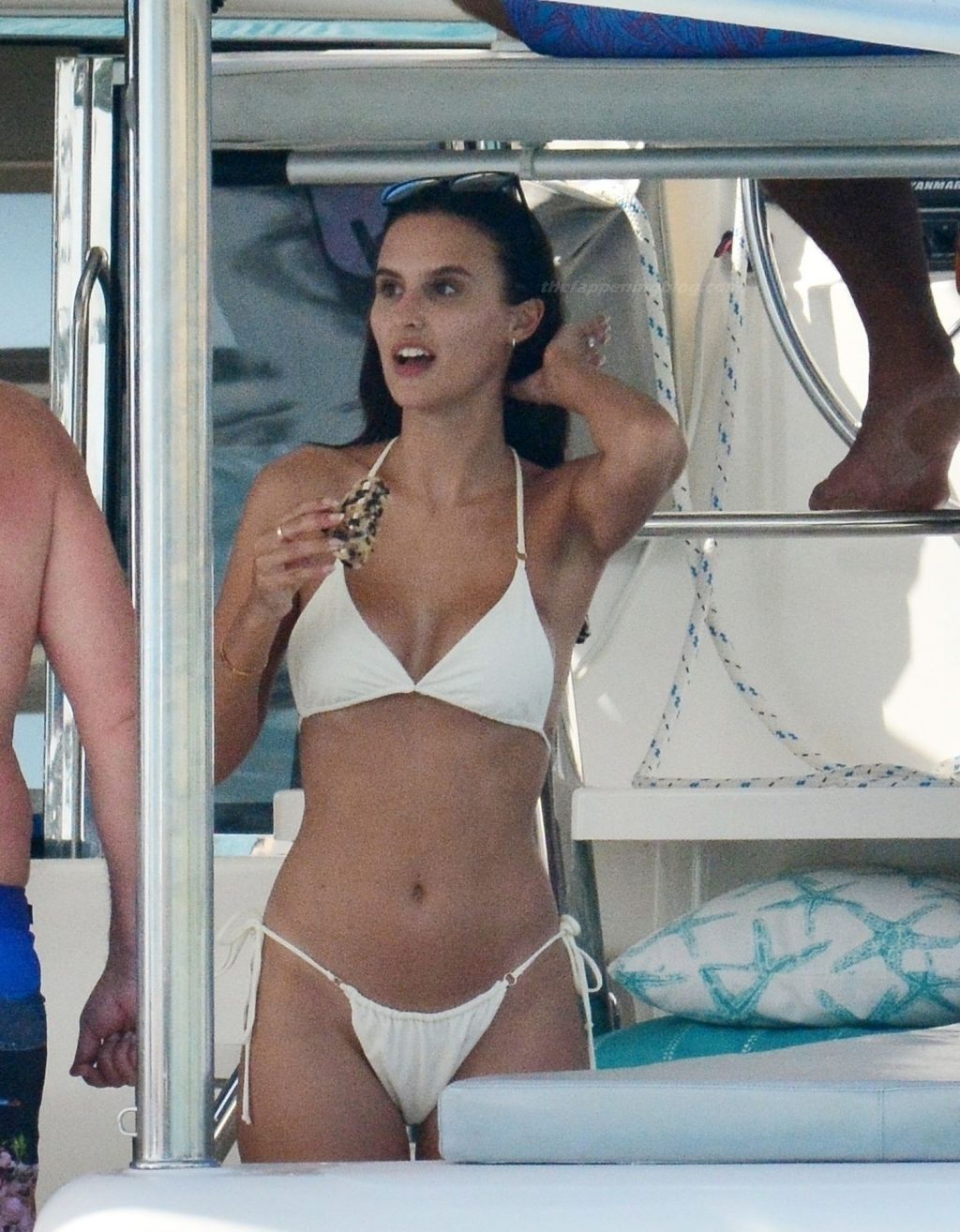 Lucy Watson Shows Off Her Sexy Bikini Body on a Catamaran Cruise in Barbados (24 Photos)