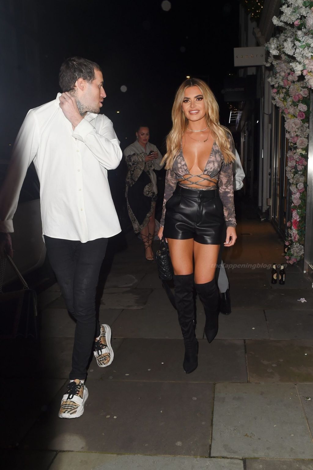 Megan Barton Hanson Shows Off Her Tits While Leaving Ours Restaurant in Knightsbridge (80 Photos)