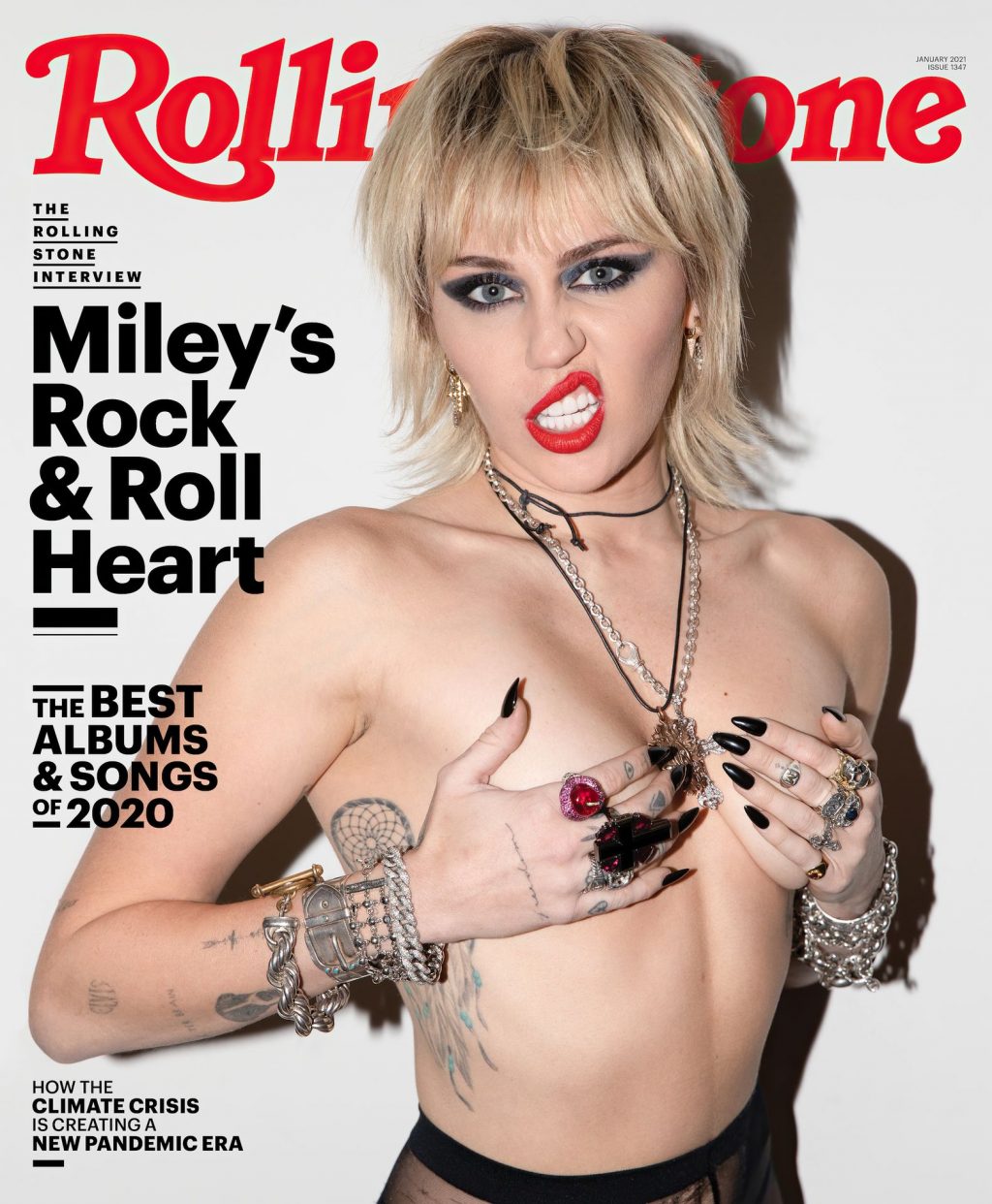 Miley Cyrus Nude &amp; Sexy – Rolling Stone (8 Photos)