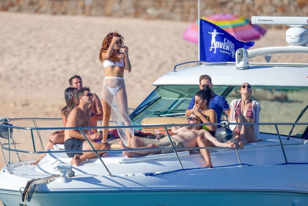 Sarah Hyland Displays Her Incredible Figure in a Bikini as She Larks Around on a Boat (54 Photos)