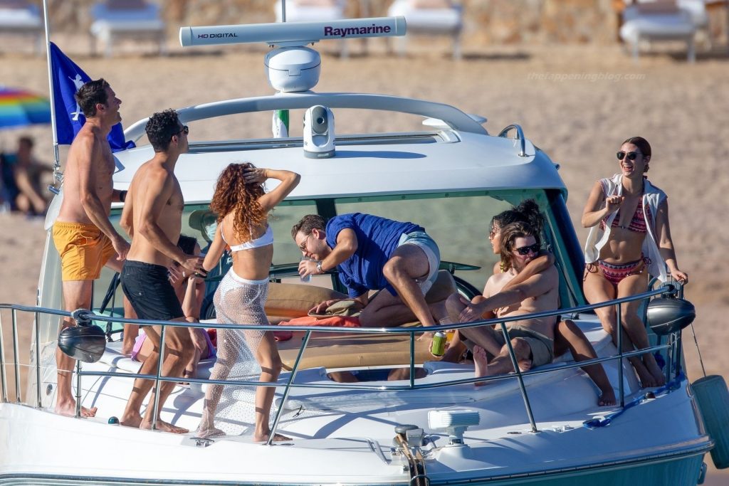 Sarah Hyland Displays Her Incredible Figure in a Bikini as She Larks Around on a Boat (54 Photos)