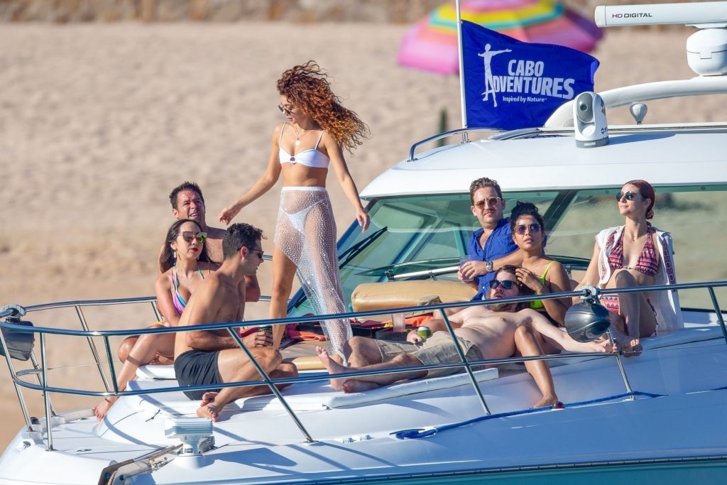 Sarah Hyland Displays Her Incredible Figure in a Bikini as She Larks Around on a Boat (54 Photos)