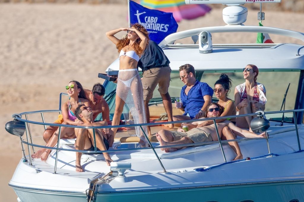 Sarah Hyland Displays Her Incredible Figure in a Bikini as She Larks Around on a Boat (54 Photos)