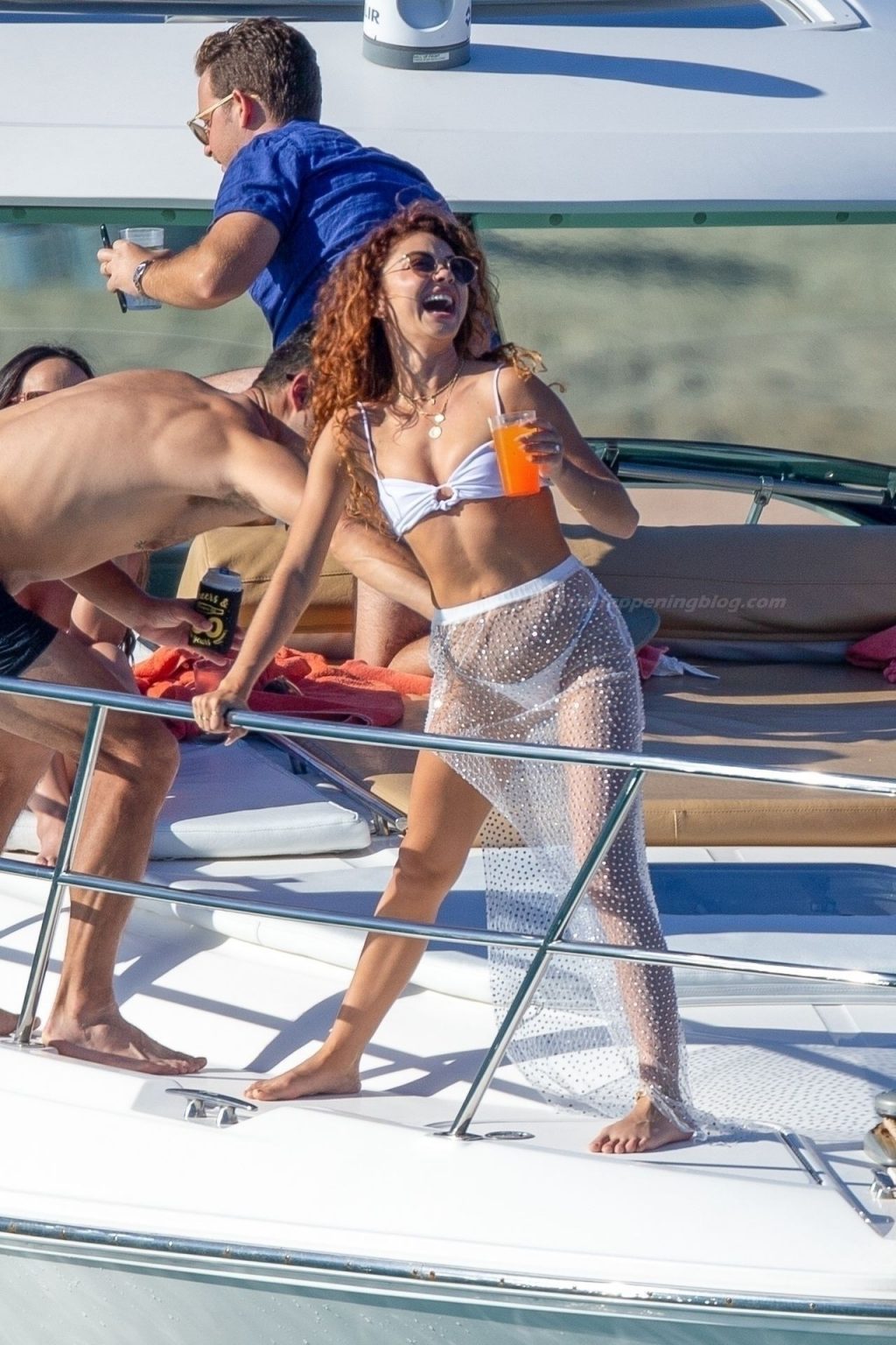 Sarah Hyland Displays Her Incredible Figure in a Bikini as She Larks Around on a Boat (54 Photos)