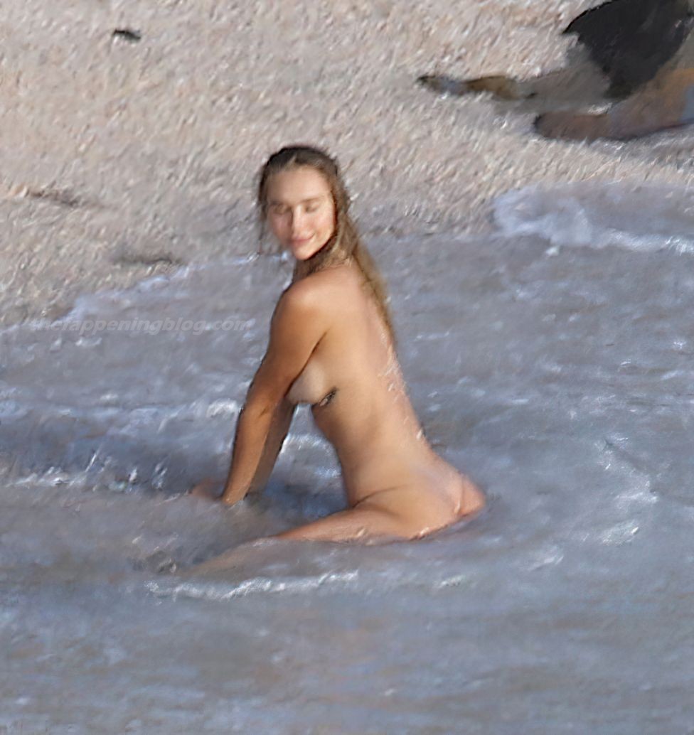 Alexis Ren Displays Her Nude Tits on the Beach (51 Photos)