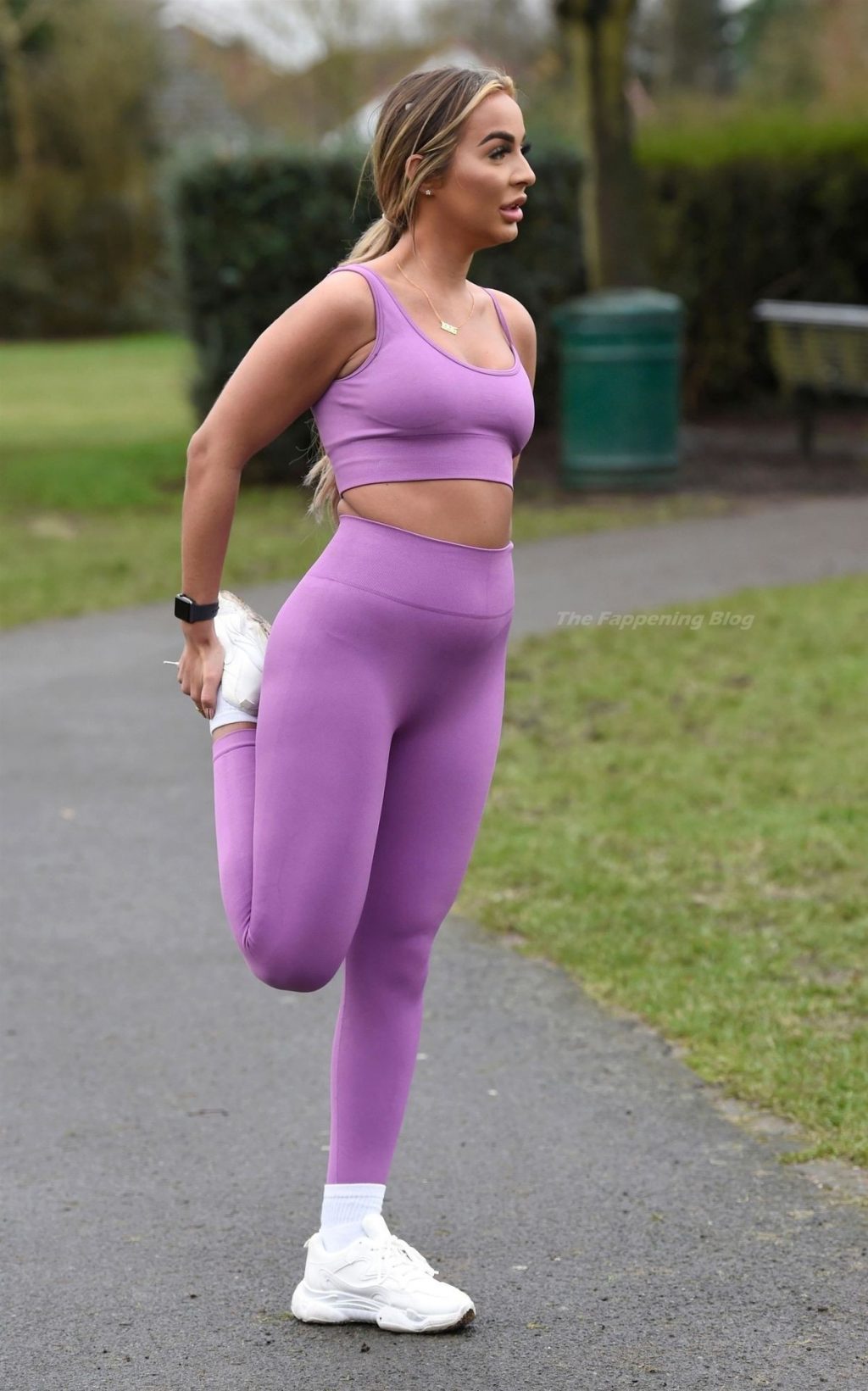 Holly Burns Puts on a Busty Display on an Early Morning Workout Out in Birmingham (53 Photos)
