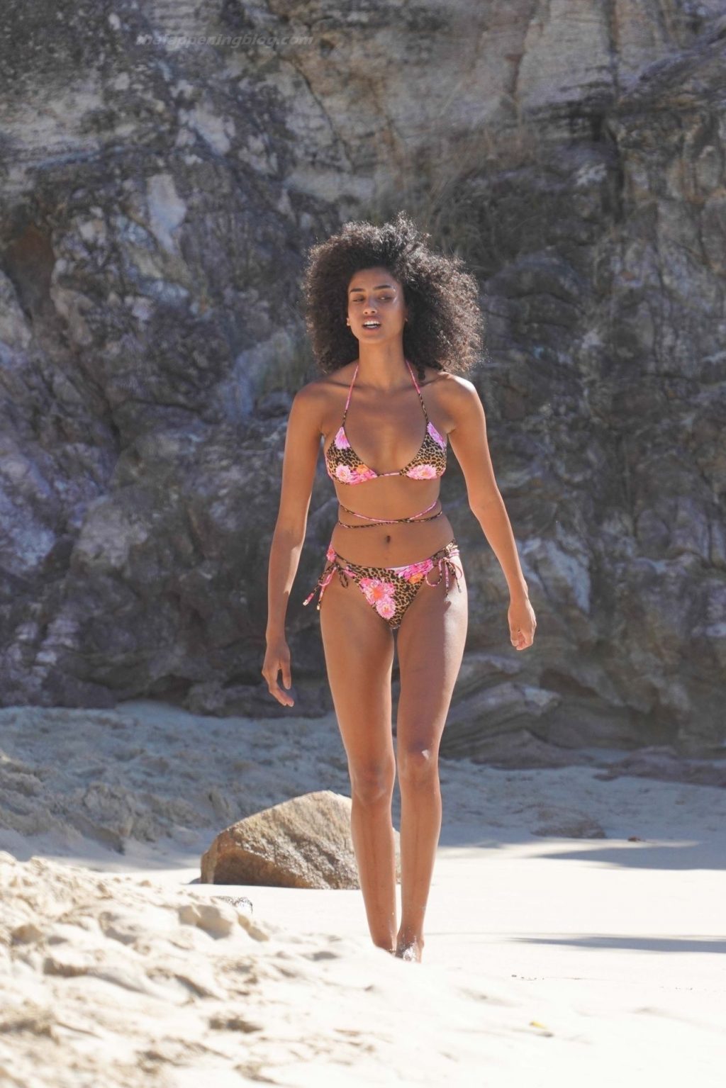 Imaan Hammam Stuns as She Poses for VS in St. Barts (33 Photos)