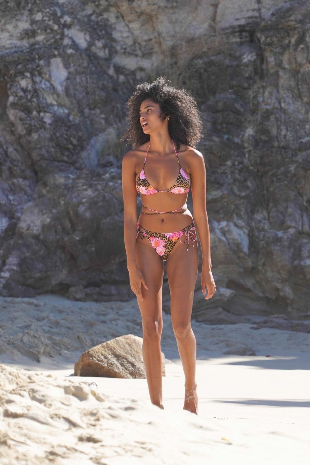 Imaan Hammam Stuns as She Poses for VS in St. Barts (33 Photos)
