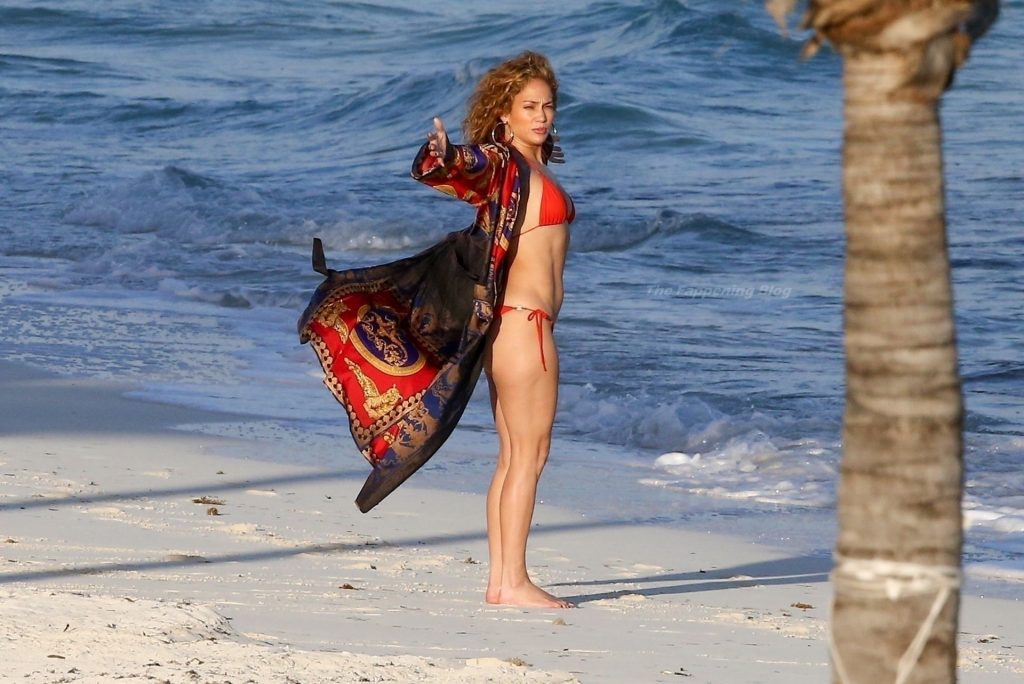 Jennifer Lopez is Pictured Perfect in a Red Bikini (42 Photos)