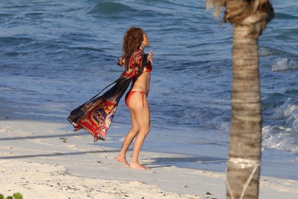 Jennifer Lopez is Pictured Perfect in a Red Bikini (42 Photos)