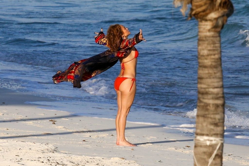 Jennifer Lopez is Pictured Perfect in a Red Bikini (42 Photos)