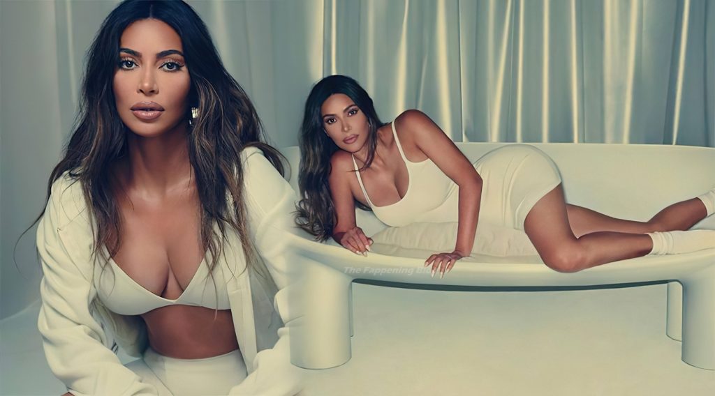 Sexy Kim Kardashian Poses for SKIMS (7 Photos)