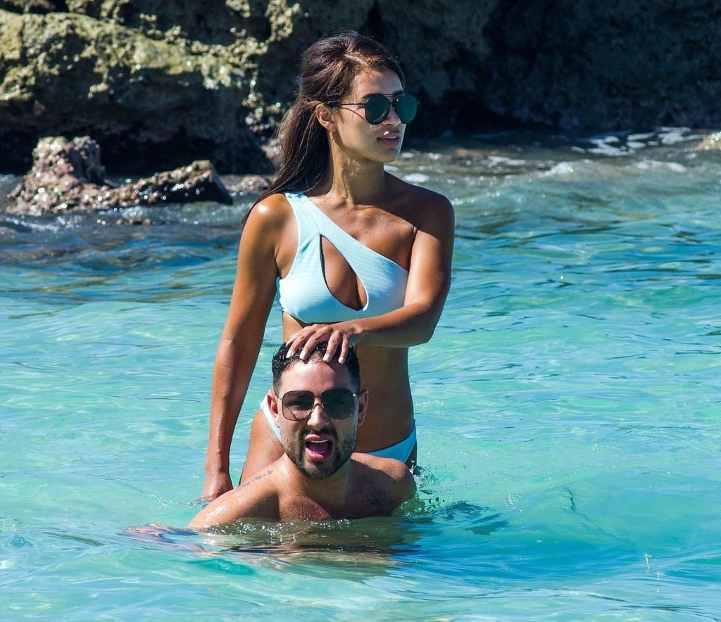 Montana Brown Wears a Light Blue Bikini on Holiday in Barbados (48 Photos)