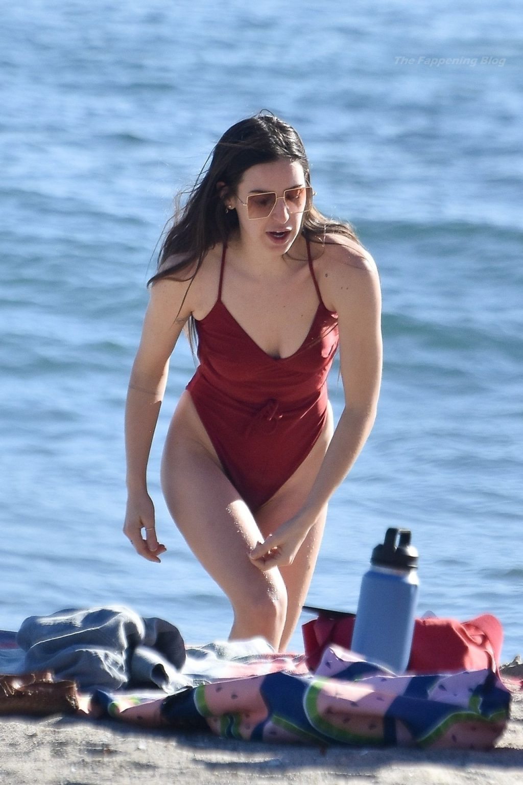 Scout Willis Rocks a Red Swimsuit While Enjoying the Day at the Beach (48 Photos)