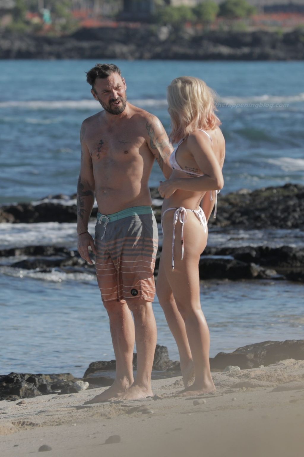 Brian Austin Green Puts on a Very Steamy Display with Sharna Burgess on the Beach (86 Photos)