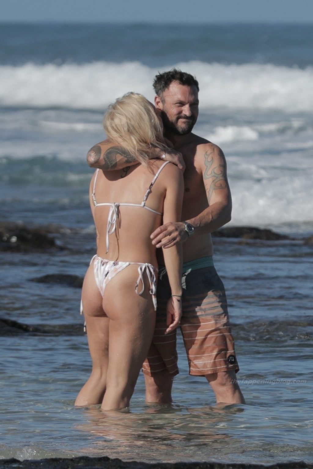 Brian Austin Green Puts on a Very Steamy Display with Sharna Burgess on the Beach (86 Photos)