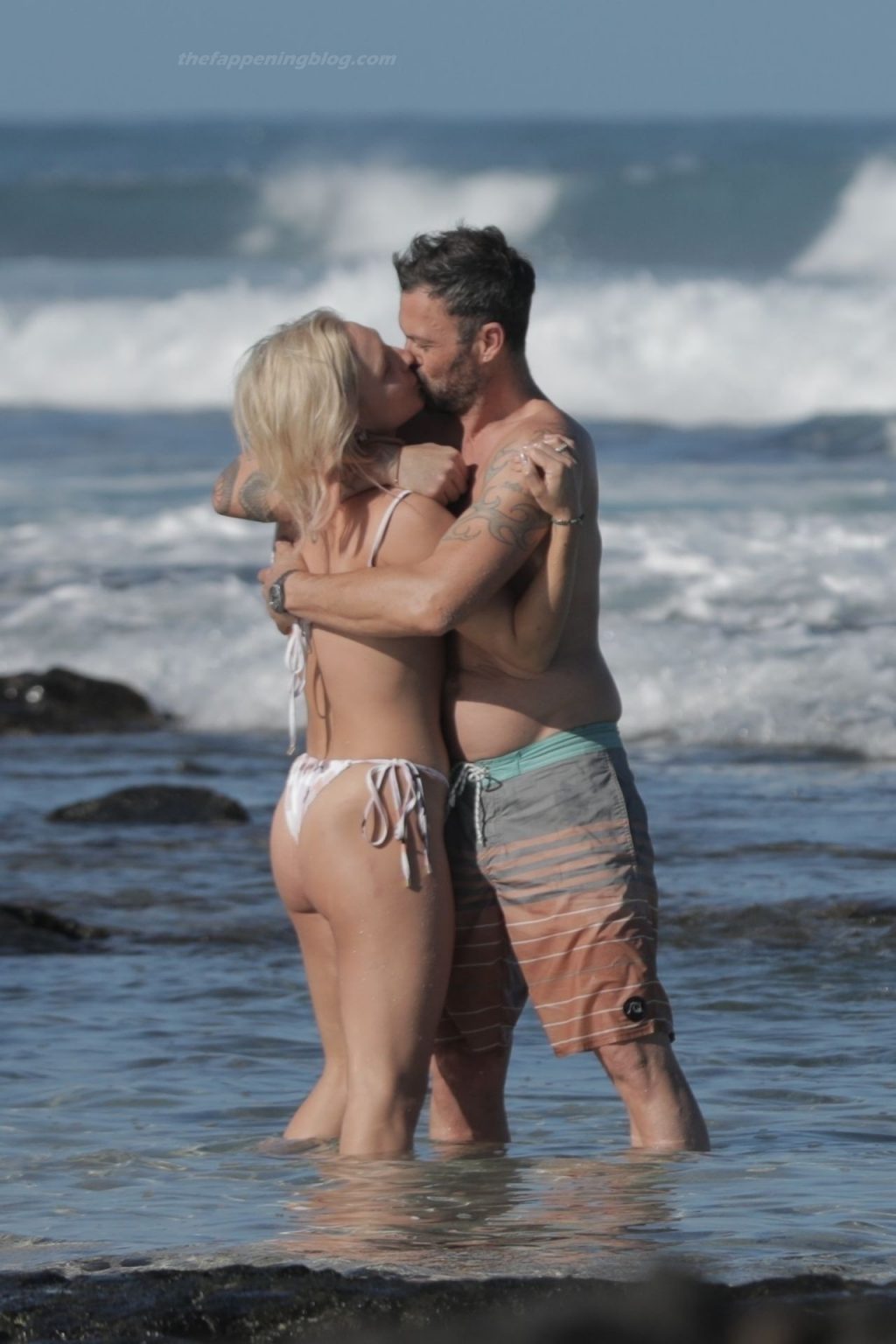 Brian Austin Green Puts on a Very Steamy Display with Sharna Burgess on the Beach (86 Photos)