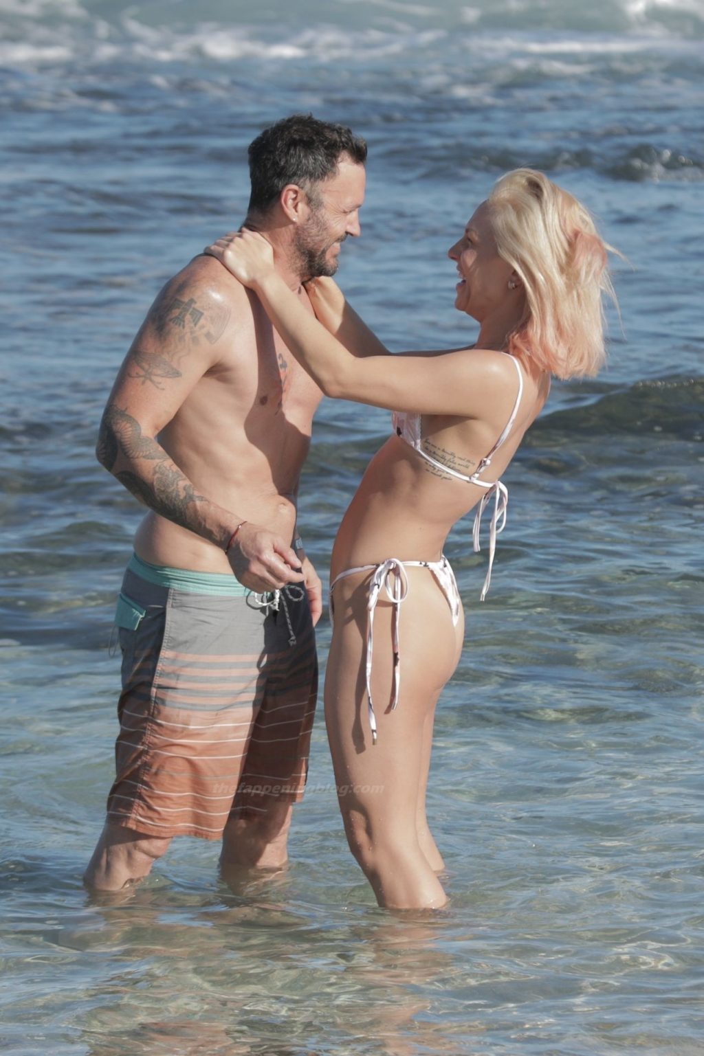 Brian Austin Green Puts on a Very Steamy Display with Sharna Burgess on the Beach (86 Photos)