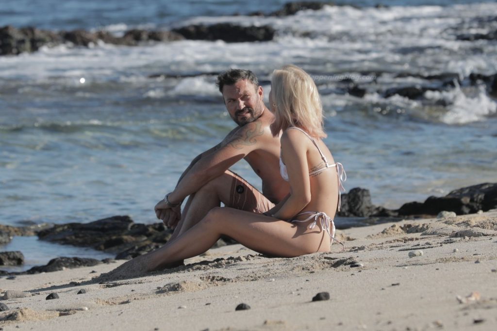 Brian Austin Green Puts on a Very Steamy Display with Sharna Burgess on the Beach (86 Photos)