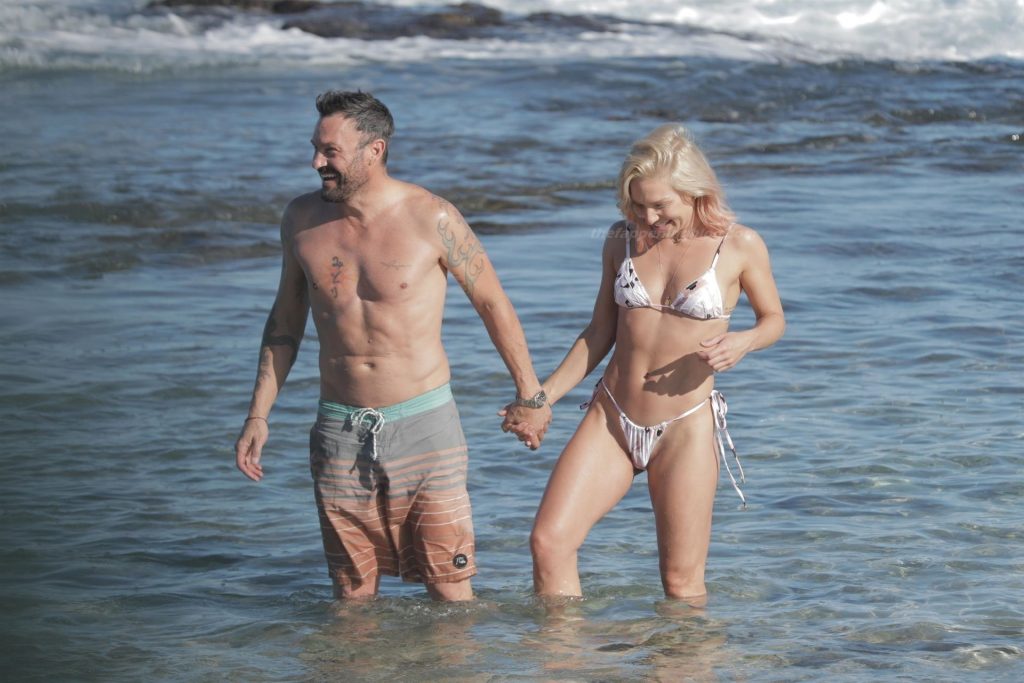 Brian Austin Green Puts on a Very Steamy Display with Sharna Burgess on the Beach (86 Photos)