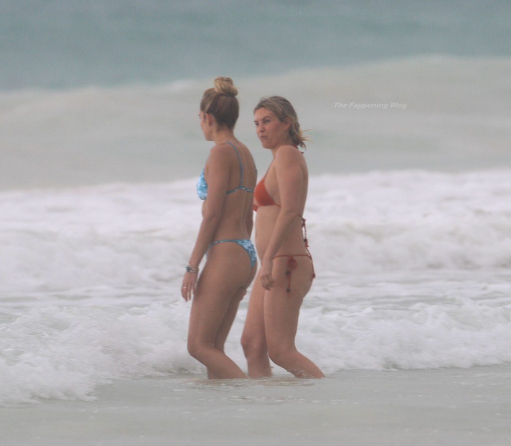 Shayna Taylor Enjoys a Day on the Beach in a Blue Bikini (29 Photos)