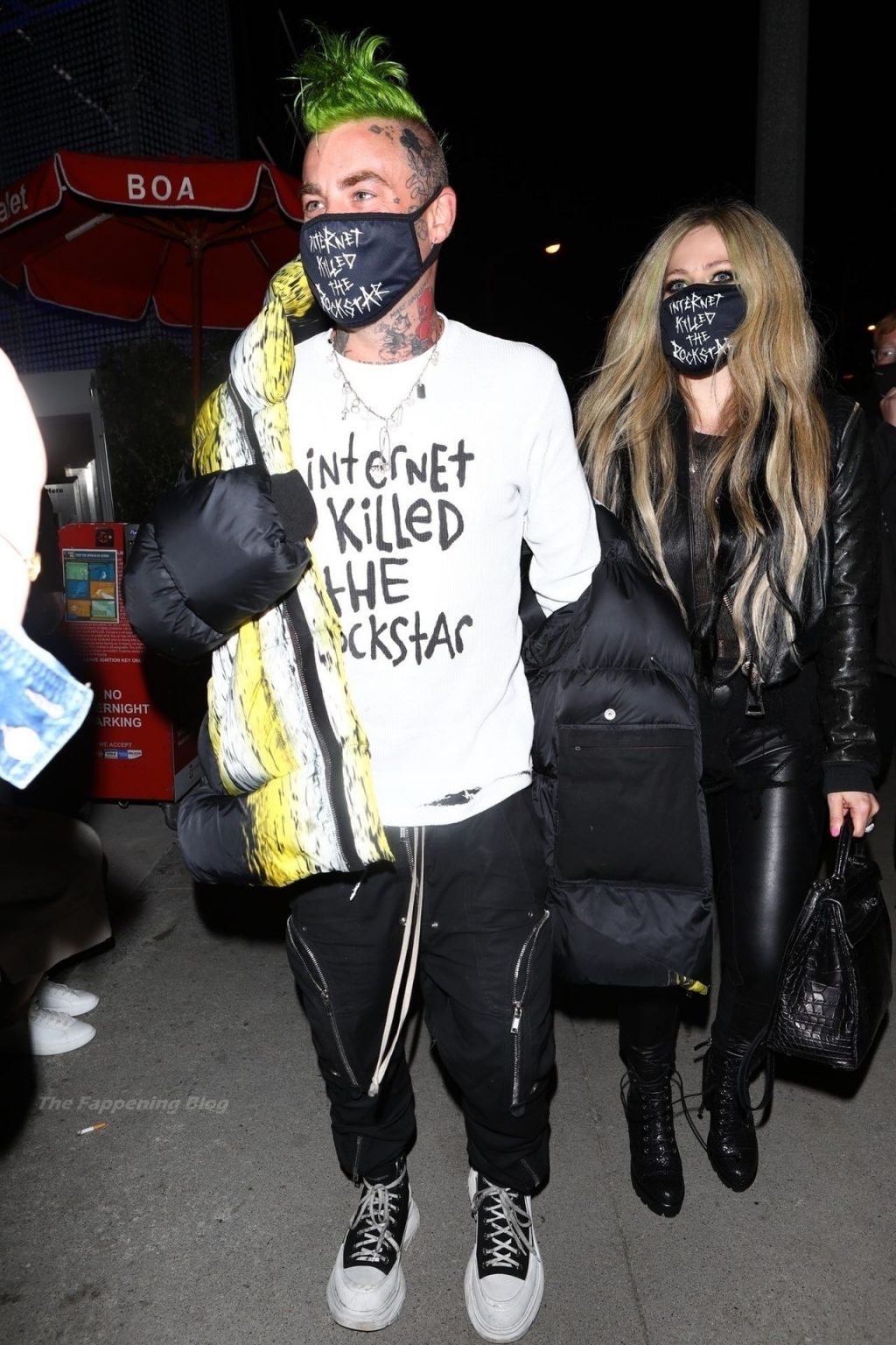 Mod Sun &amp; Avril Lavigne Arrive Hand in Hand at BOA Steakhouse Ahead of Valentine’s Day (139 Photos)