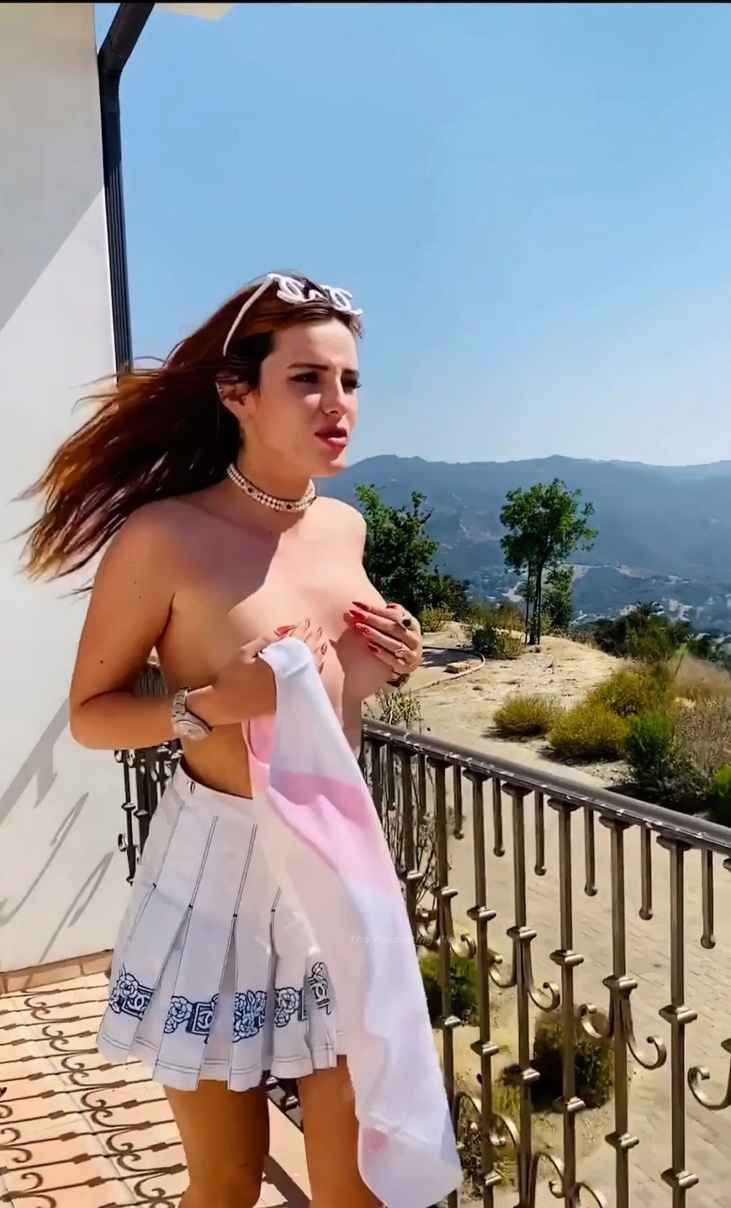 Bella Thorne Poses Topless (16 Pics + Video)