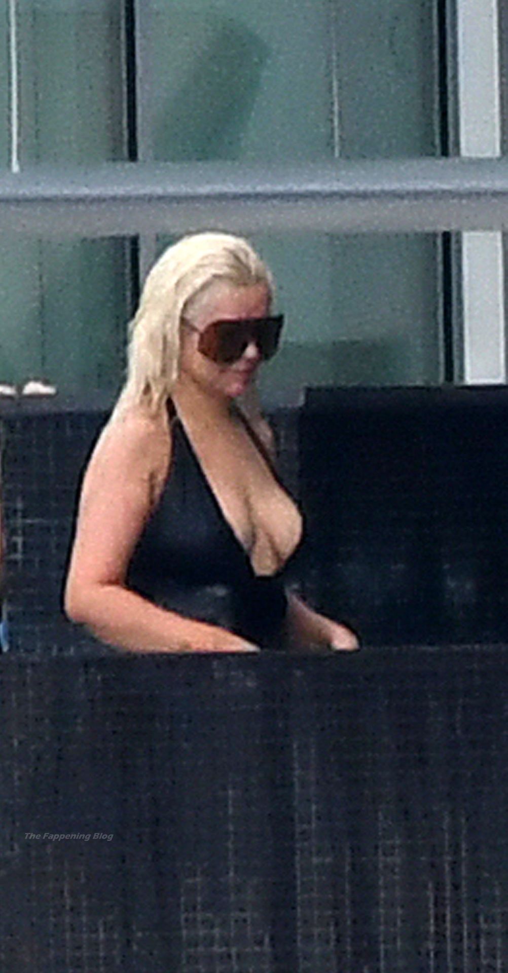 Christina Aguilera Takes a Dip in the pool Between Recording Sessions in Miami (86 Photos)