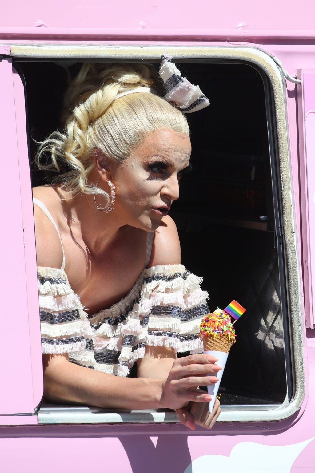 Courtney Act is Pictured on the Set in Sydney (74 Photos)