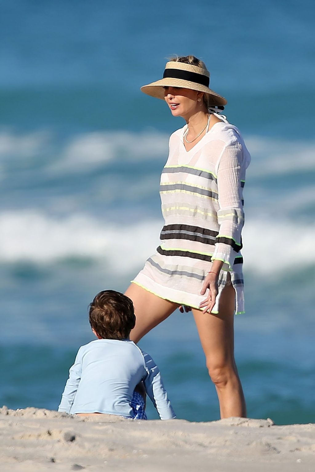 Ivanka Trump Wears a Bikini Under a Short Cover-up as She Relax on the Beach in Miami (65 Photos)
