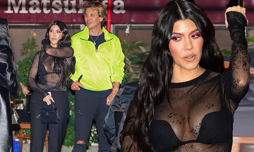 Kourtney Kardashian Displays Her Tits at the Party (22 Photos)