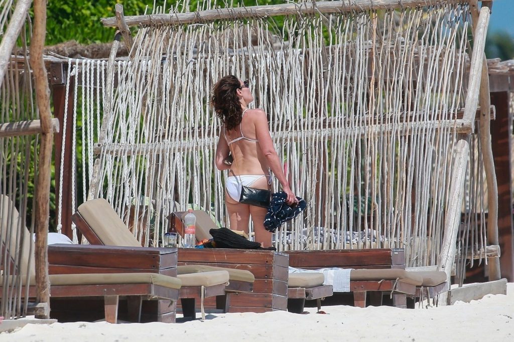 Luann de Lesseps Hits the Beach in a White Bikini in Tulum (22 Photos)