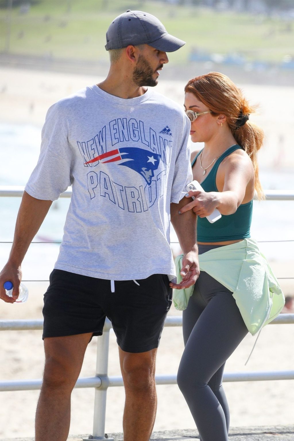 Martha Kalifatidis is Pictured Hiding Behind Michael Brunelli in North Bondi (45 Photos)