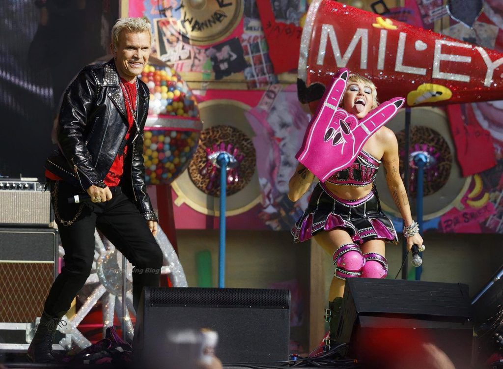 Miley Cyrus Looks Hot Before the Pregame Show for Super Bowl 55 (11 Photos + Video)