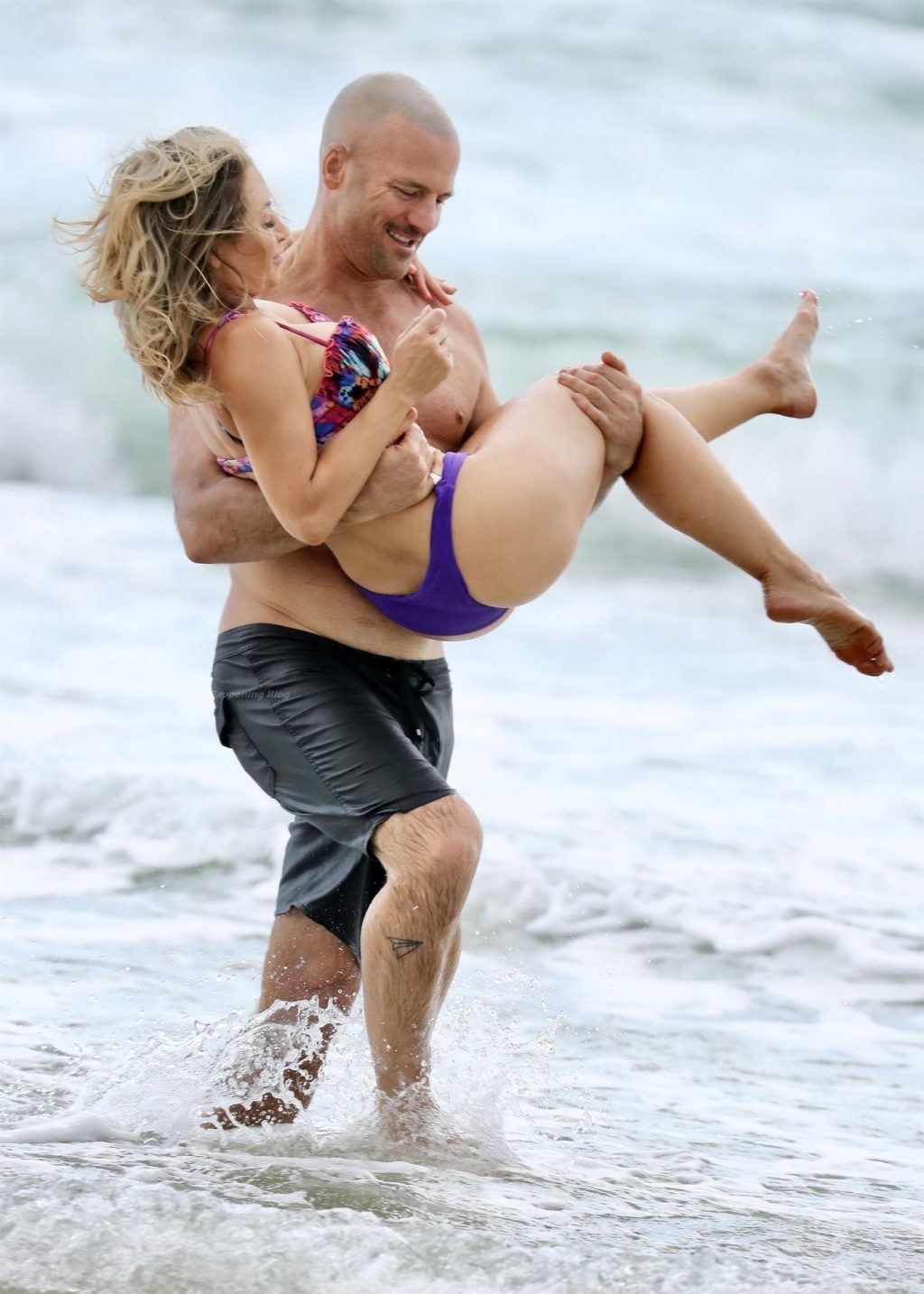 Mike Gunner &amp; Sonja Marcelline Show Some PDA as They Enjoy a Day at the Beach (33 Photos)