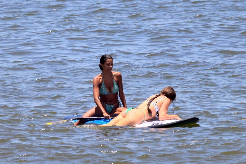 Vincent Cassel &amp; Tina Kunakey Were Pictured Having a Fun Day Out on the Beach (44 Photos)