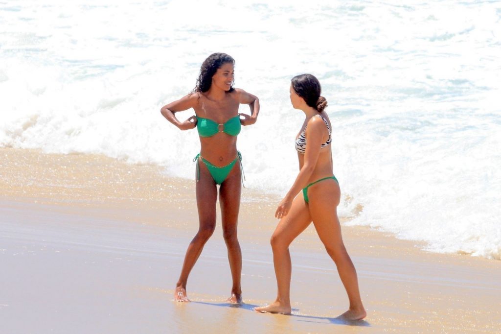 Tina Kunakey Looks Hot on the Beach in Rio (44 Photos)