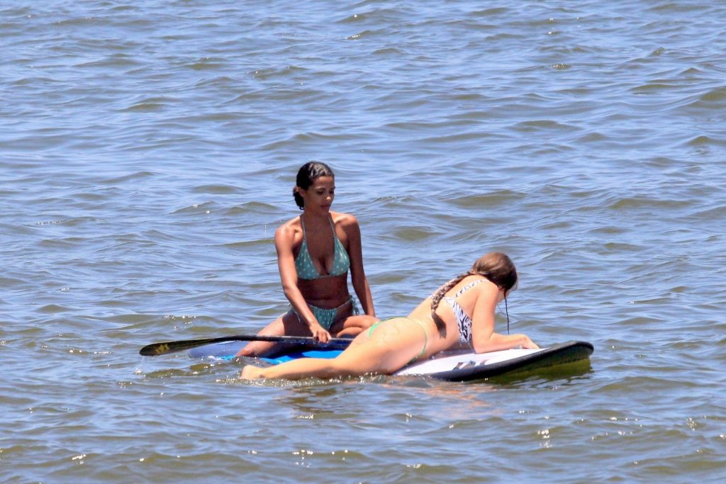 Vincent Cassel &amp; Tina Kunakey Were Pictured Having a Fun Day Out on the Beach (44 Photos)