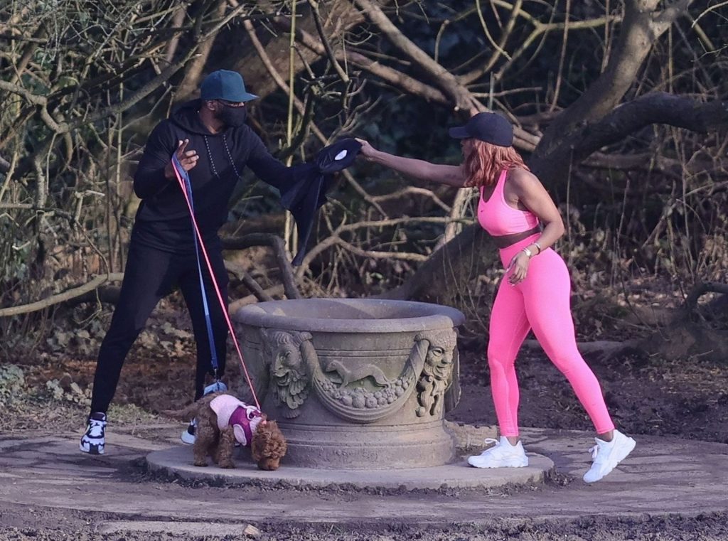 Alexandra Burke Stuns in Pink Lycra in a North London Park (47 Photos)