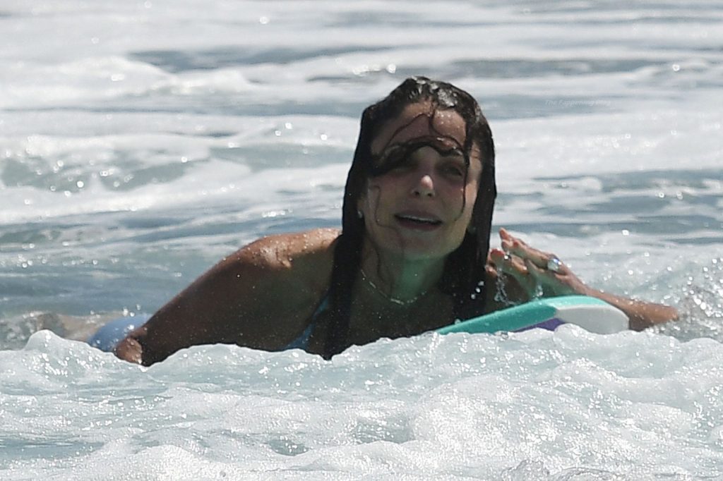Bethenny Frankel Enjoys a Wild Surf Session on the Beach in Florida (57 Photos)