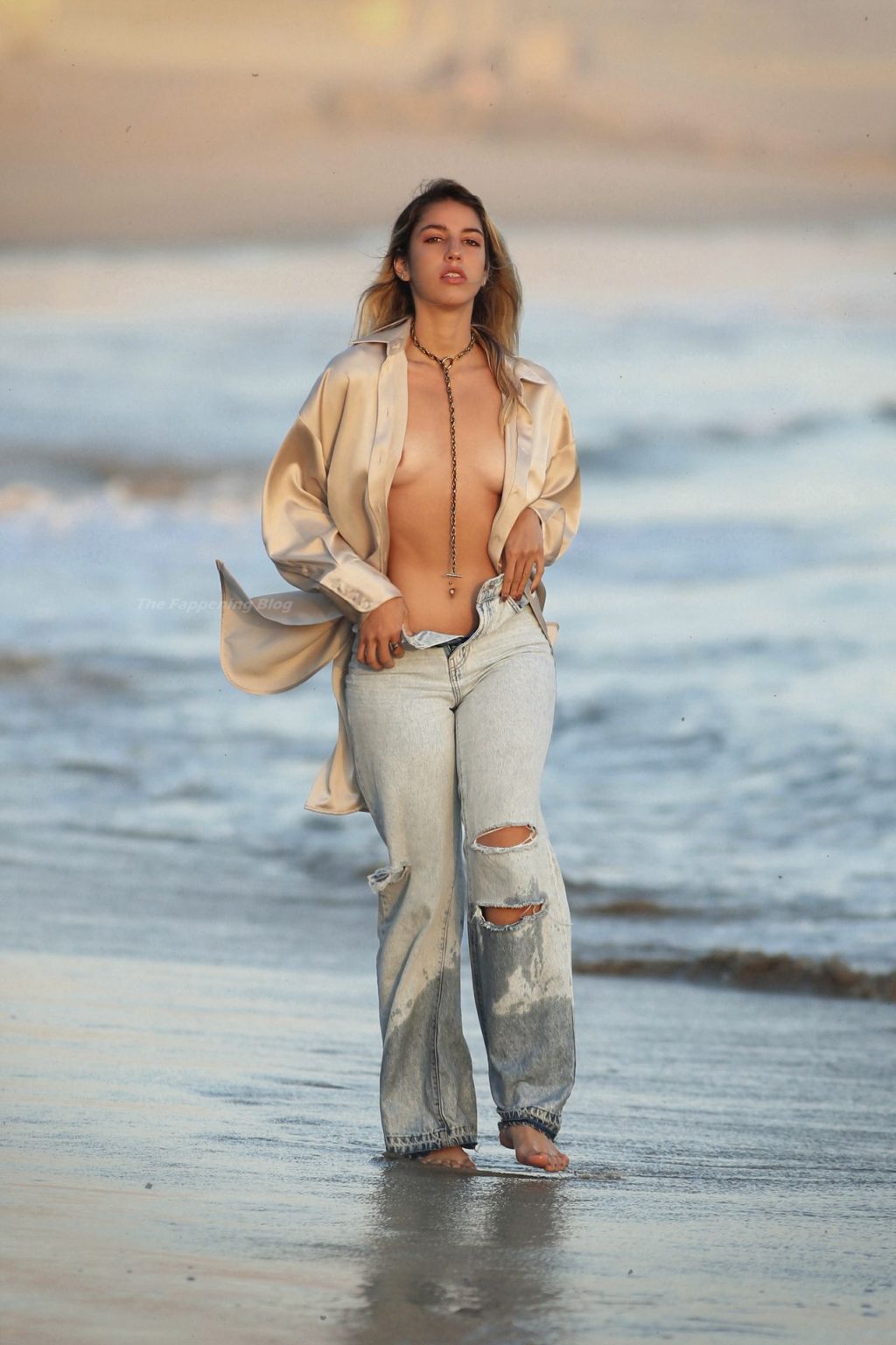 Bridgette Audrey Has a Wardrobe Malfunction on the Beach in LA (69 Nude &amp; Sexy Photos)