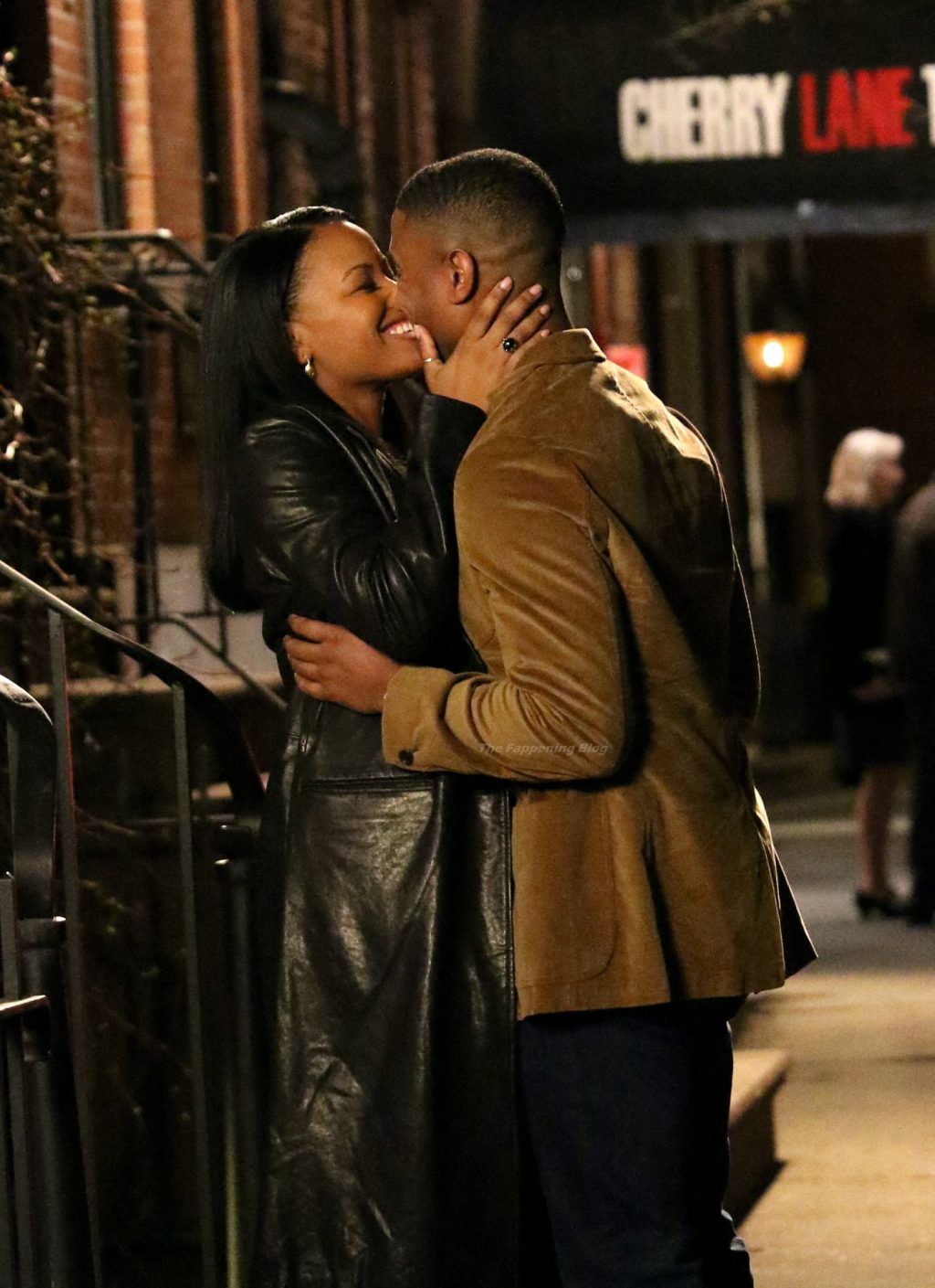 Michael B. Jordan &amp; Chanté Adams are Pictured Kissing on the Set in NYC (19 Photos)