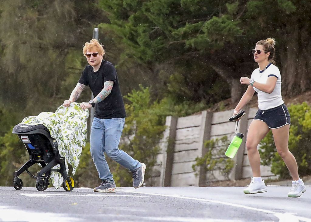 Ed Sheeran &amp; Cherry Seaborn Head Out For a Walk with Their Daughter (32 Photos)