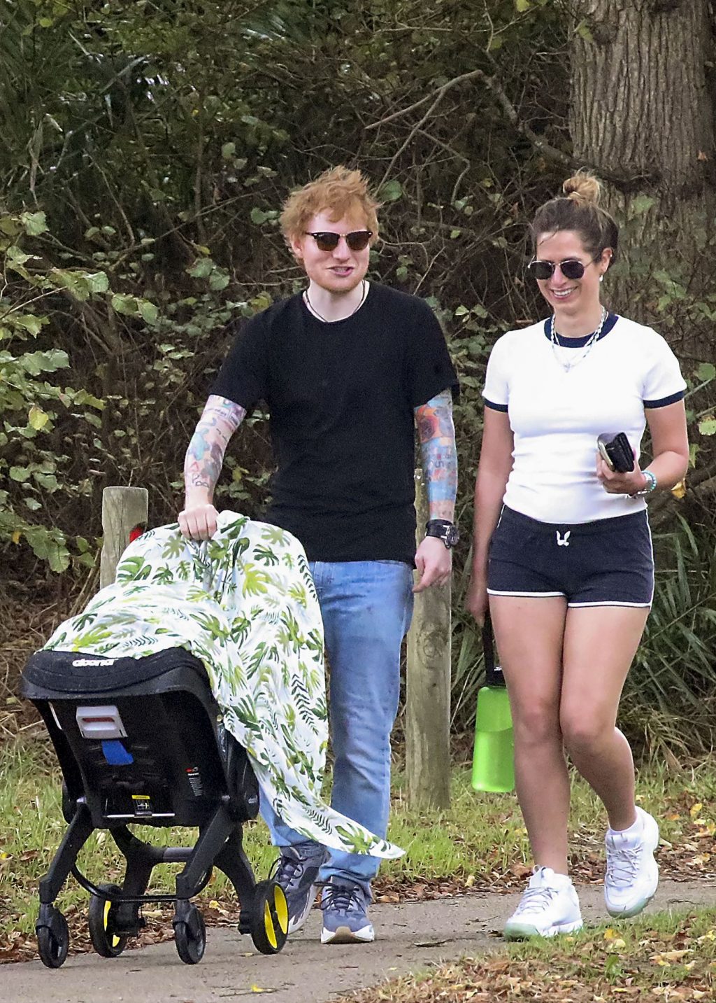 Ed Sheeran &amp; Cherry Seaborn Head Out For a Walk with Their Daughter (32 Photos)