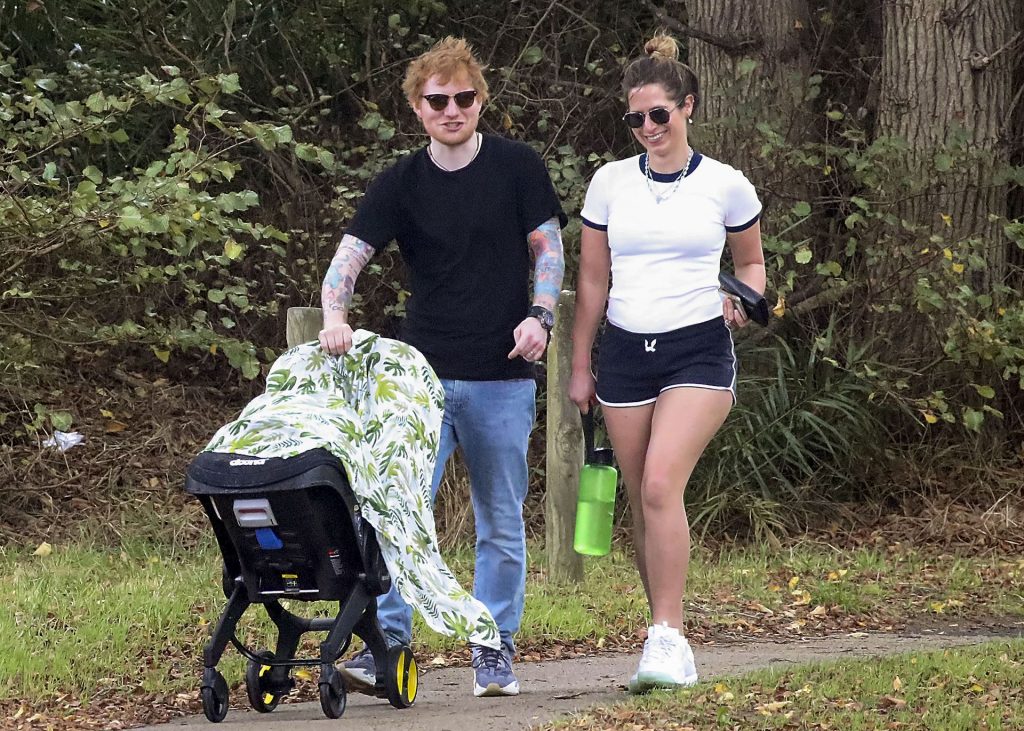 Ed Sheeran &amp; Cherry Seaborn Head Out For a Walk with Their Daughter (32 Photos)