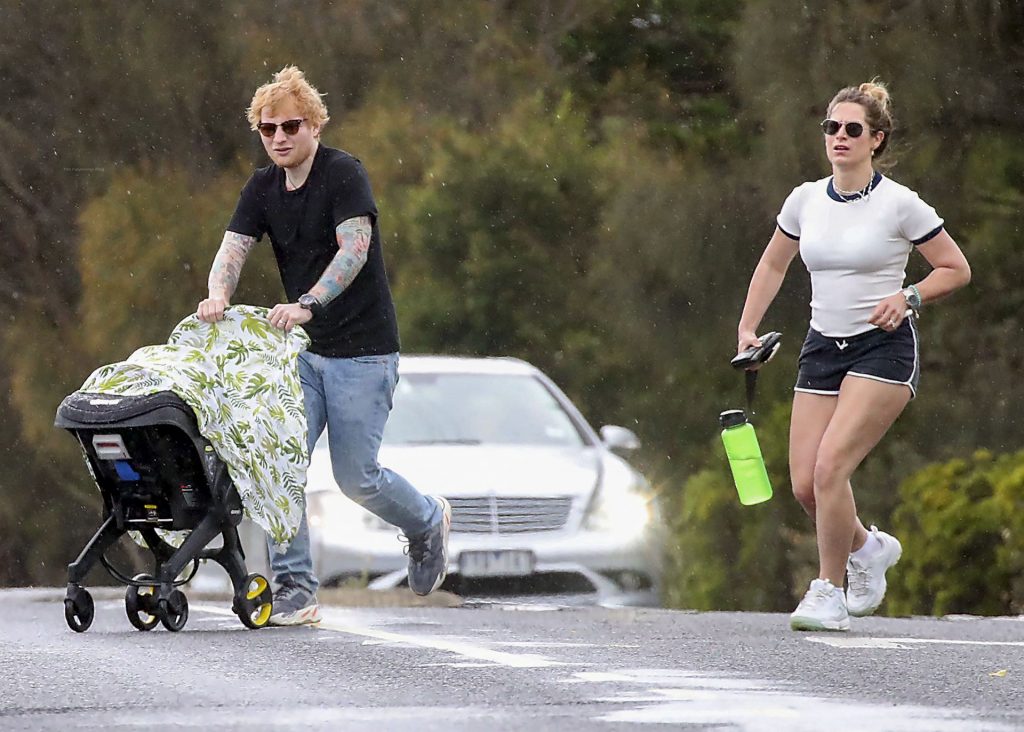 Ed Sheeran &amp; Cherry Seaborn Head Out For a Walk with Their Daughter (32 Photos)