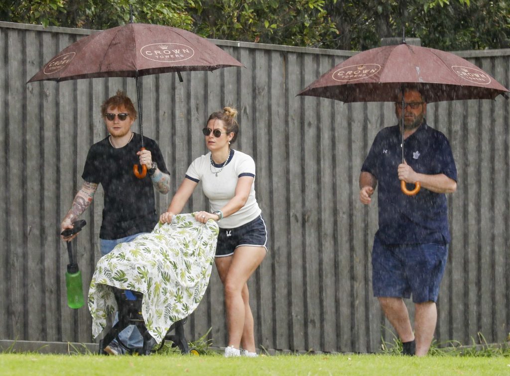 Ed Sheeran &amp; Cherry Seaborn Head Out For a Walk with Their Daughter (32 Photos)