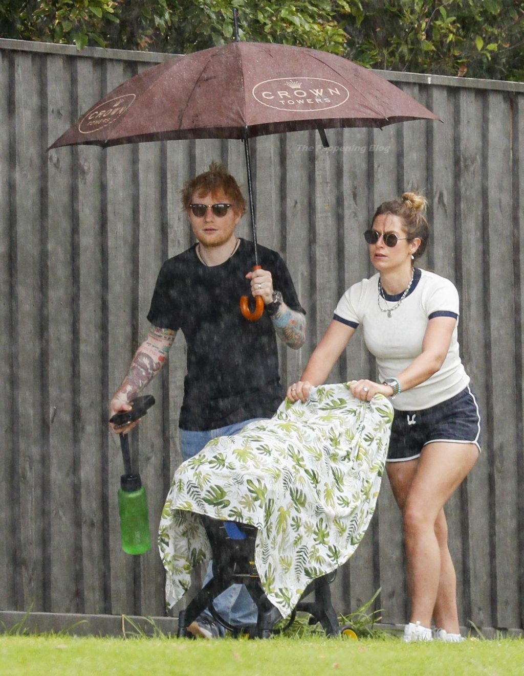 Ed Sheeran &amp; Cherry Seaborn Head Out For a Walk with Their Daughter (32 Photos)