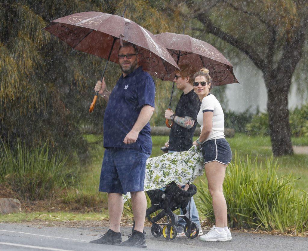 Ed Sheeran &amp; Cherry Seaborn Head Out For a Walk with Their Daughter (32 Photos)